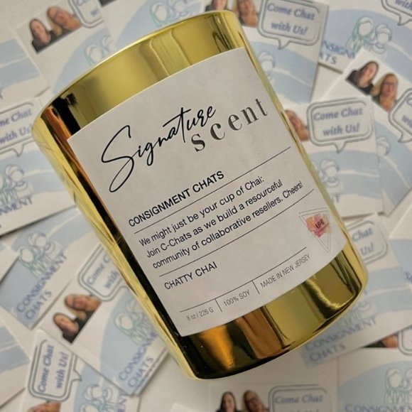 Chatty Chai Hand Poured Soy Wax Candle by Consignment Chats Libby & Molly - Picture 5 of 14